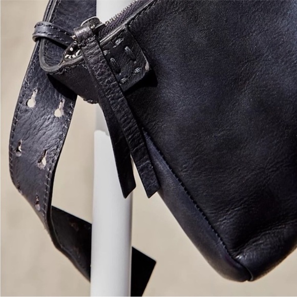 NWT We The Free Calla Sling Black Soft Leather Crossbody Black - Picture 8 of 16